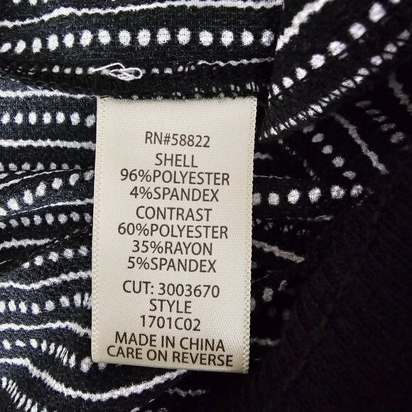 Max Studio Wide Leg Cropped Crepe Black And White Trouser Capri Pants - Picture 9 of 10